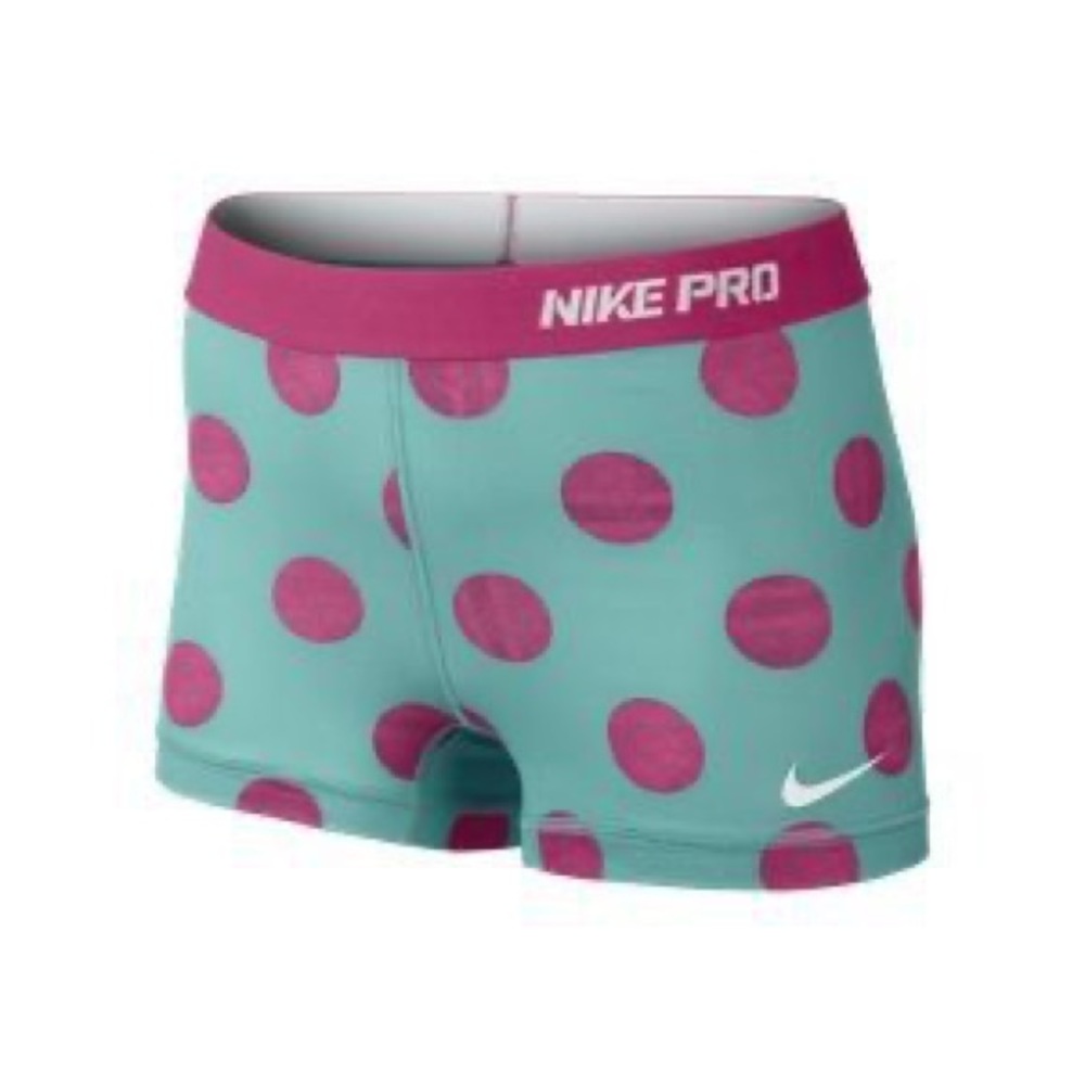 Nike Pro spandex Teal and pink